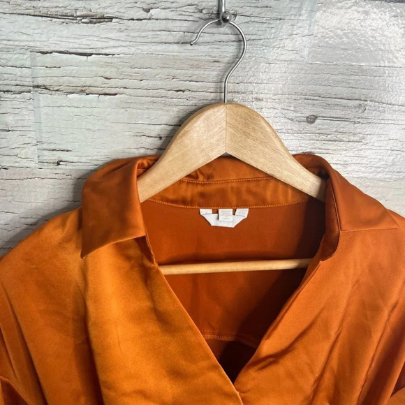 Sosken orange long sleeve dress  with belt Nordstrom size 1 small - Picture 4 of 12